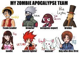 Anime Zombie Apocolypse Team Meme By G66d66 Deviantart Com On Deviantart Anime Zombie Zombie Apocolypse Zombie Apocalypse Team