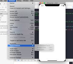 Simulator 3d Touch Not Available Option In Xcode 10 2 Stack Overflow