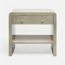 Round night stand from alibaba.com at the touch of a button. The Dion Double Nightstand From Made Goods Features An Art Moderne Shape With Rounded Corners The Furniture Is Fully Fin Nightstand Furniture Nightstand Light