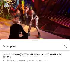 그래서 난 눈누난나~♪♬ 세상 hip↗한 제시(jessi)'s 쇼time! Jackson Wang Charts S Tweet Jacksonwang X Jessi Nunu Nana Collab Stage Surpasses 43 Million Views On Youtube One Of The Most Viewed Kpop Stages Of 2020 Despite Being Released At The