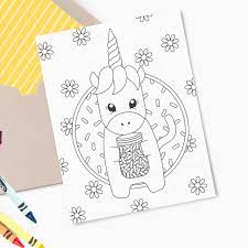 Do you need some super adorable and cute unicorn food cards to go with your unicorn food? Printable Unicorn Birthday Card Design Eat Repeat