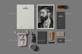 Barber Shop Branding Mock Up Ad Shop Affiliate Barber Mock Branding Branding Shop Branding Mockups Stationery Branding