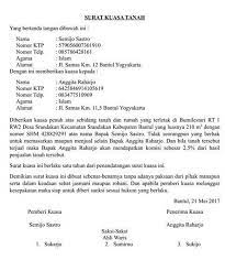 Contoh surat kuada pengurusan tanah. 16 Contoh Surat Kuasa Tanah Untuk Jual Beli Dan Lainnya Contoh Surat