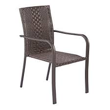 Wilson Fisher Resin Wicker High Back Stack Chairs Resin Wicker Home Patio Chairs