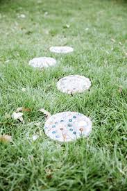 8 hexagon stepping stone kit by artminds™. Diy Concrete Stepping Stones C R A F T