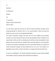 Write this type of letter when you are contacting your bank, asking them to close your account. Business Letter Closure Payment Letter