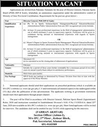 Considering that much of the company's capital may involve athlete salaries and vendor agreements, these professionals may also be called upon to examine the terms of a pending contract and ensure it. Pakistan Sports Board Psb Jobs In Islamabad Jang News 2020 Jobs92