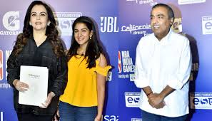 Radhika Merchant accompanies Nita and Mukesh Ambani at NBA India Games