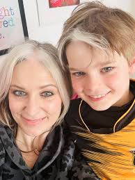 Hi guys from my son and I in London 🇬🇧 I'm posting as my son was just  saying how the kids at school call him an 'old man' due to his white