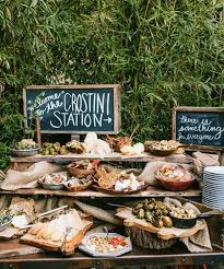 Mini Bars For A Foodie Wedding Dujour Wedding Food Bars Wedding Food Stations Buffet Food