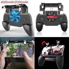 Pubg Mobile Pubg Controller Gamepad Trigger L1r1 Shooter Joystick Game Pad Phone Holder Cooler Fan With 2000 4000mah Power B Game Controller Joystick Powerbank