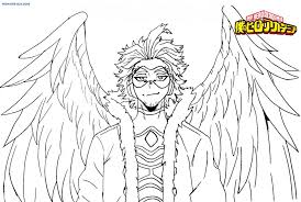 Download or print this amazing coloring page: My Hero Academia Coloring Pages 100 Free Coloring Pages