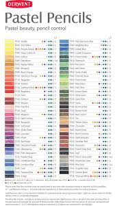 Derwent Pastel Pencils Colour Chart In 2019 Derwent