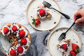 Angel food cake is a cake made without any butter or oil (so it's very low in fat!), and there are no traditional leavening agents, like baking soda or baking powder. Keto Angel Food Cake Mark S Daily Apple Angel Food Food Angel Food Cake