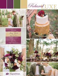 Color Monday Purple Green And Gold Luxe Romantic Wedding Colors Fall Wedding Colors Gold Wedding Colors