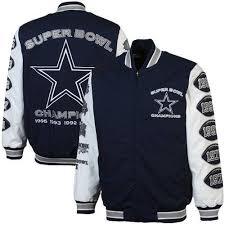 Dallas Cowboys Navy Commemorative 5x Super Bowl Champs Canvas Jacket By Nfl 139 99 Zip Up Canvas Dallas Cowboys Outfits Dallas Cowboys Dallas Cowboys Gear