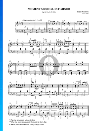 Good moment main — oliver fox. Moments Musicaux F Moll Op 94 Nr 3 D 780 Noten Piano Solo Pdf Download Streamen Oktav