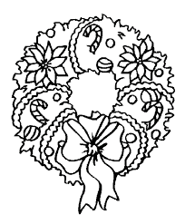 This adorable set of christmas coloring pages is the perfect activity for a. Christmas Wreath Coloring Page Coloring Home