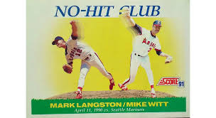 The angel of jehovah camps all around those fearing him, and he rescues them. Angels Langston Witt Combine For No No 30 Years Ago Today Baseball No Hitters At Nonohitters Com