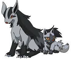 Black And Grey Wolf Pokemon Mightyena And Poochyena By Hetalia Spain On Deviantart Dog Pokemon Pokemon Pokemon Species