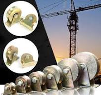 1Pcs New Home Hardware U/V/H Shaped Stainless Steel Rigid Caster Sliding  Door Rollers Track Wheel Bearing Pulley U TYPE 50MM