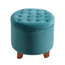 This tufted, square ottoman is a great piece to round out your living room ensemble. Teal Ottoman Target