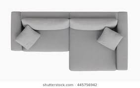 Modern Fabric Corner Sofa 2 Seat Top View Isolated On White Background Corner Sofa Top View Corner Sofa Plans Living Room Furniture Sofas