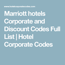 Pin On Marriott Hotel Discounts