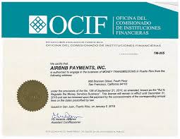 Certificate ceremony information puerto rico board puerto rico society of cpas puerto rico licensing page in all frequently asked questions. Money Transmission License Disclosures Airbnb Help Center