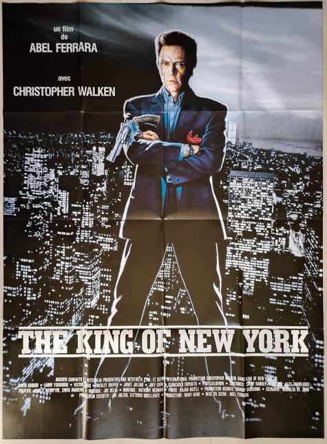 THE KING OF NEW YORK Christopher Walken rare ORIGINAL french LARGE movie  poster