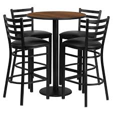 Our pub tables and stools come in many colors which allows you to mix your pub set using any combination of stools and pub. High Top Table Set Benedict 30inch Round Pub Table And Chairs Set