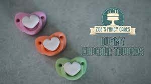 Baby pacifiers cupcake toppers by lynlee's petite cakes, via flickr. Cupcake Toppers Fondant Baby Dummies Cake Decorating Tutorials Youtube