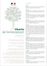 La Charte De L Environnement Fle Environnement Souverainete
