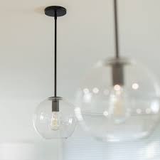 Aria 10 Clear Globe Pendant Matte