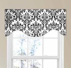 Traditions Black And White Modern Valance Modern Valances White Kitchen Curtains Valance Window Treatments