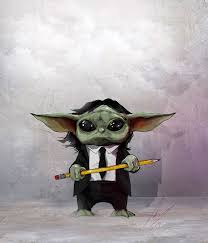 John Wick Baby Yoda Star Wars Drawings Comic Book Artwork Star Wars Film