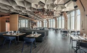 71above Los Angeles Usa Luxury Restaurant Architecture Ceiling Design