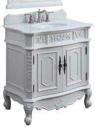 33 inch bathroom vanity cabinet. 33 Benson White Victorian Bathroom Vanity Victorian Bathroom Vanities And Sink Consoles By Chans Furniture Houzz