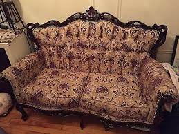 Duncan phyfe sofa cream reupholstered very good condition antique duncan phyfe style sofa reupholstered ivory tapestry how to turn a vintage or antique sofa into reupholstered duncan phyfe sofa duncan phyfe pinterest. Reupholstered Antique French Style Sofa Ebay