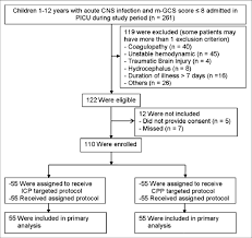 patients flow chart showing screening randomization and