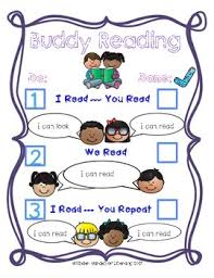 Buddy Reading Anchor Chart Worksheets Teaching Resources Tpt