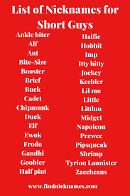 These are all monosyllabic and represented by one hangul cluster and (usually) corresponding hanja character each. 170 Brief Nicknames For Short Guys Find Nicknames Cute Nicknames For Guys Funny Nicknames For Friends Funny Nicknames