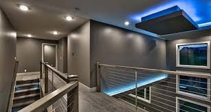 The staircase railing design appears to be the focal point in the foyer, spotlighted by an array of focused tell us: Pros And Cons Of Different Railing System Styles Railfx Blog