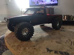 Ol' Chaz takes a day after Christmas lights TinyTown crawl Axial scx24 Base  Camp