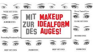 Das Auge Zur Idealform Schminken Youtube