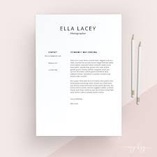 Don't ignore your cover letter. Simple Cover Letter Template Cover Letter Letterhead Word Etsy
