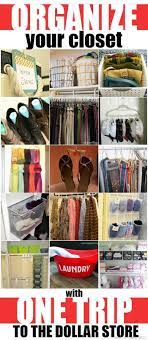 Organize Your Closet With One Trip To The Dollar Store Mad In Crafts Diy Organization Organization Bedroom Dollar Stores