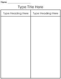 editable t chart template in 2019 templates chart book 1