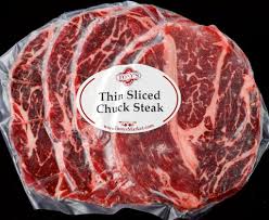Bake the steak and vegetables in the preheated oven for 1 to 1 1/2 hours, or until the chuck steak is very tender. World Inspired Thin Sliced Meats Tony S Meats Market