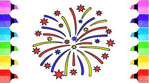 Candle drawing step by step. How To Draw Fireworks Drawing Fireworks Step By Step Easy Drawing Extra Youtube